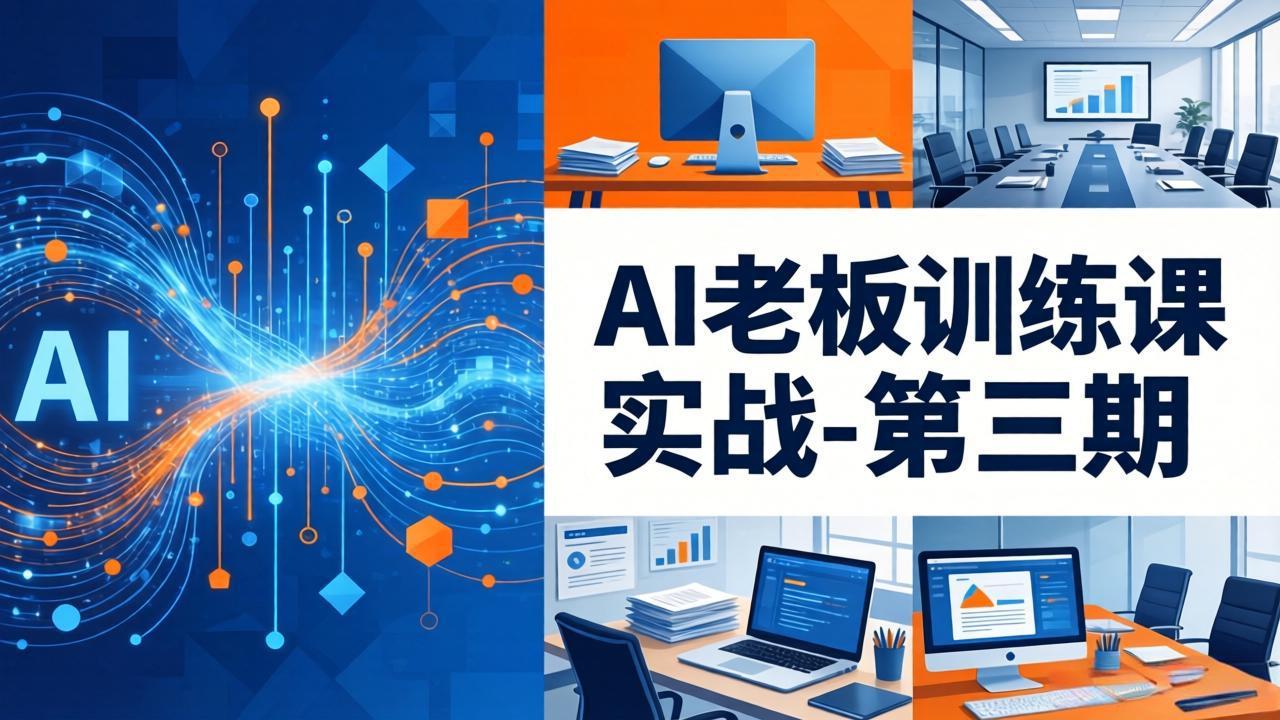 AI老板训练课实战-第三期：AI+内容应用落地教学，从0到1打通AI变现完整路径-heixxmi