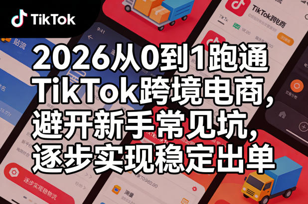 2026从0到1跑通TikTok跨境电商，避开新手常见坑，逐步实现稳定出单(更新0414)-heixxmi