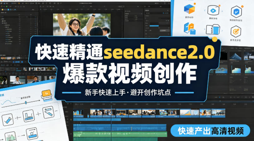快速精通seedance2.0爆款视频创作，快速产出高清视频，避开大量创作坑点，新手也能快速上手-heixxmi
