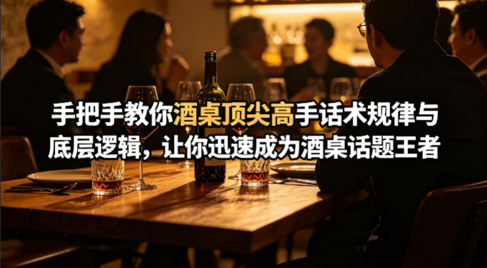 付费文章：手把手教你酒桌顶尖高手话术规律与底层逻辑，让你迅速成为酒桌话题王者(二十年全网独家经验分享)-heixxmi