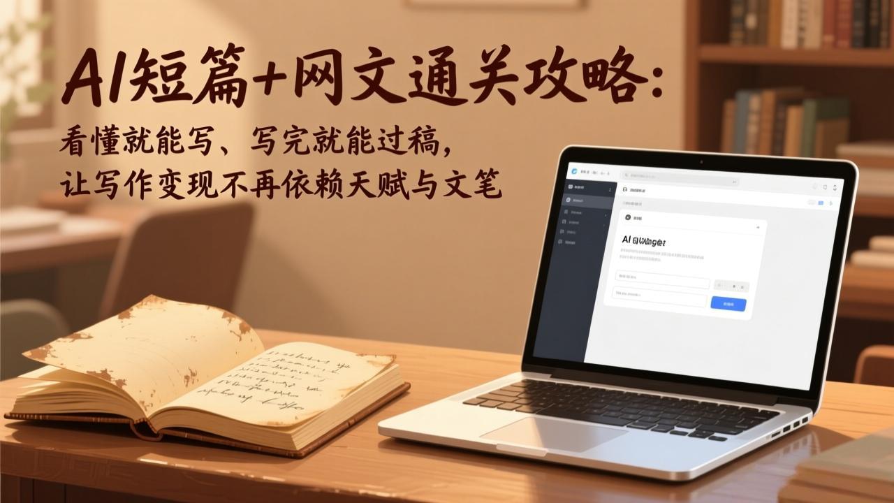 AI短篇+网文通关攻略-更新4月：看懂就能写、写完就能过稿，让写作变现不再依赖天赋与文笔-heixxmi