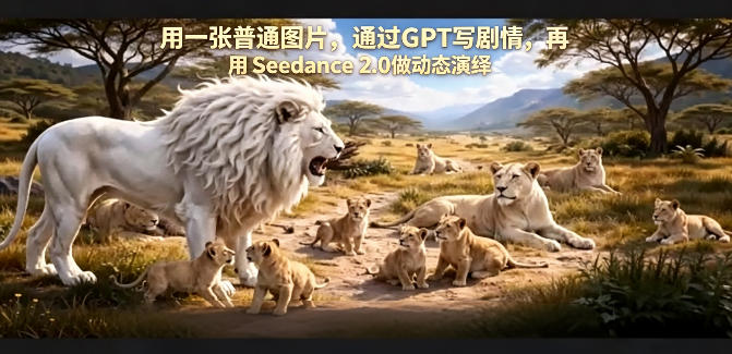 用一张普通图片，通过GPT写剧情，再用Seedance 2.0做动态演绎，居然能生成迪士尼风格搞笑动画-heixxmi