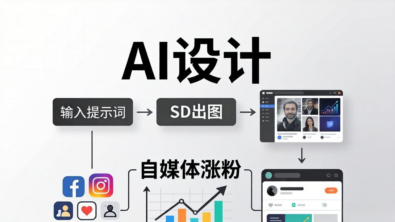人人都是AI设计师：SD出图+自媒体涨粉一站教学，告别图文素材焦虑，AI设计让你轻松避开内卷-heixxmi