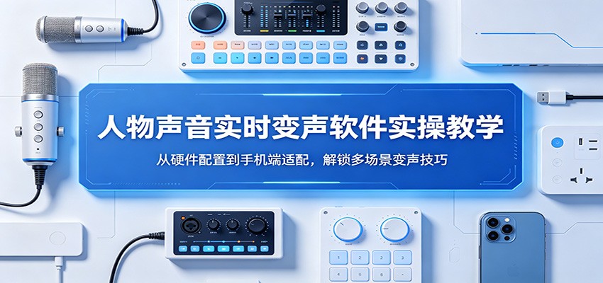 人物声音实时变声软件实操教学：从硬件配置到手机端适配，解锁多场景变声技巧-heixxmi