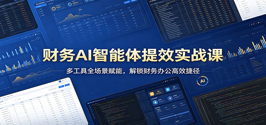 财务AI智能体提效实战课：多工具全场景赋能，解锁财务办公高效捷径-heixxmi