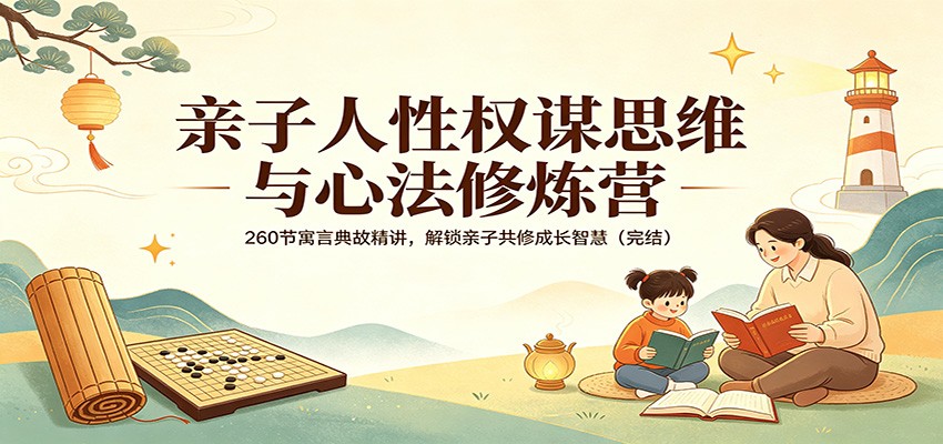 亲子人性权谋思维与心法修炼营：260节寓言典故精讲，解锁亲子共修成长智慧(完结)-heixxmi