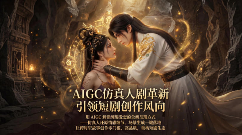 AIGC仿真人《合欢宗》短剧教学，用AIGC解锁缠绵爱恋的全新呈现方式，让跨时空故事创作零门槛、高品质，重构短剧生态-heixxmi