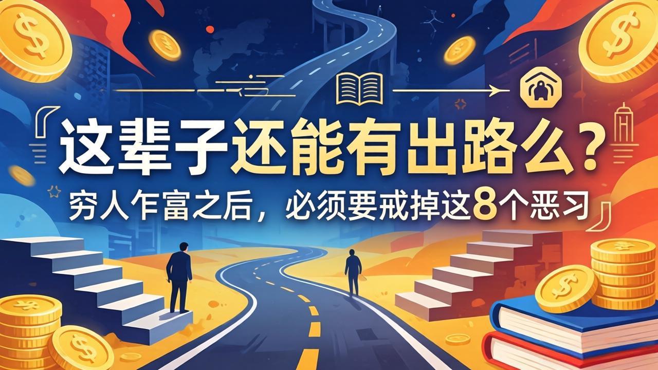 关于人生两篇付费文章【这辈子还能有出路么？】【穷人乍富之后，必须要戒掉这8个恶习】-heixxmi