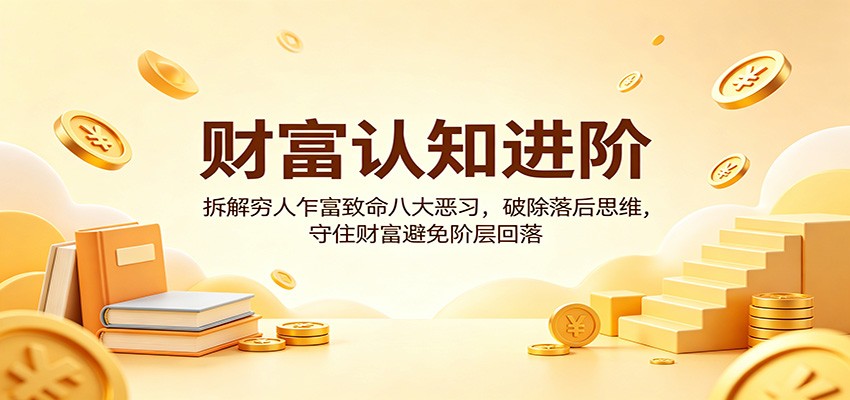 财富认知进阶：拆解穷人乍富致命八大恶习，破除落后思维，守住财富避免阶层回落-heixxmi