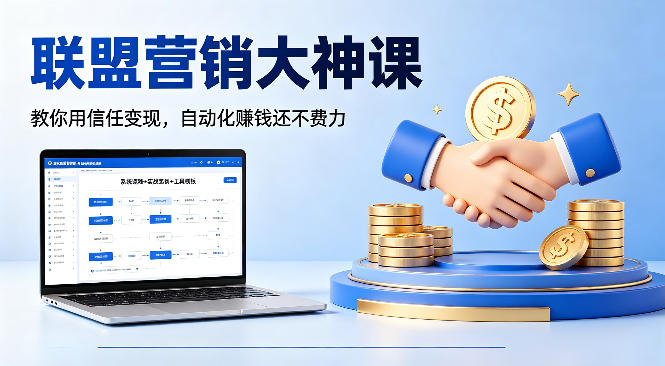联盟营销大神课，教你用信任变现，自动化賺钱还不费力【原创双语字幕】-heixxmi
