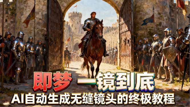 即梦AI一镜到底终极教程，智能补帧+运镜技巧，AI自动生成无缝丝滑长镜头高效出片-heixxmi