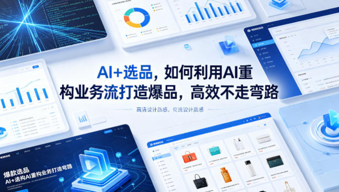 AI+选品，如何利用AI重构业务流打造爆品，高效不走弯路-heixxmi