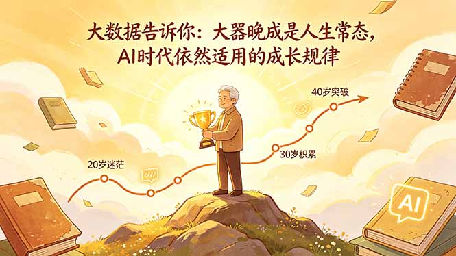 付费文章：大数据告诉你：大器晚成是人生常态，AI 时代依然适用的成长规律-heixxmi