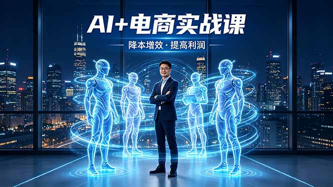 AI+电商实战课，1人+N个AI 智能体，把SOP变AI员工，实现降本增效提高利润-heixxmi