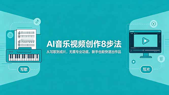 AI音乐视频创作8步法：从写歌到成片，无需专业功底，新手也能快速出作品-heixxmi