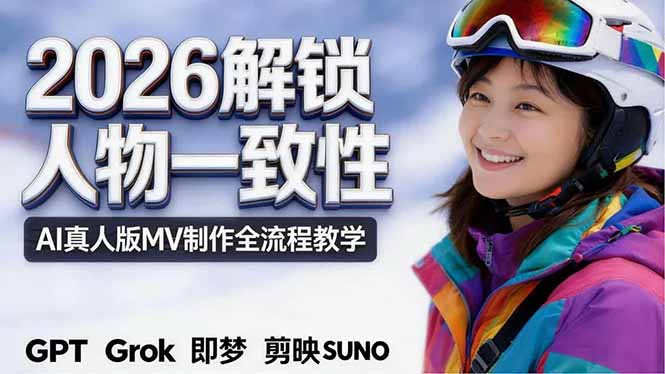 2026独创解锁人物一致性：AI真人版MV制作，不讲空话，不拼概念，全流程实操-heixxmi