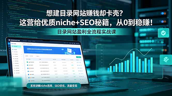 想建目录网站赚钱却卡壳？这营给优质 niche+SEO 秘籍，从 0 到稳赚！-heixxmi