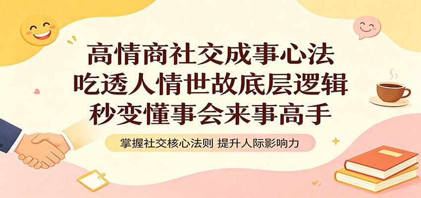 高情商社交成事心法：吃透人情世故底层逻辑，秒变懂事会来事高手-heixxmi