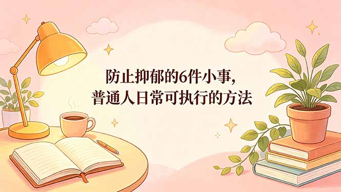 付费文章：防止抑郁的6件小事，普通人日常可执行的方法-heixxmi