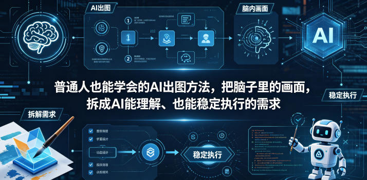 普通⼈也能学会的AI出图⽅法，把脑子里的画面，拆成AI能理解、也能稳定执行的需求【文档】-heixxmi