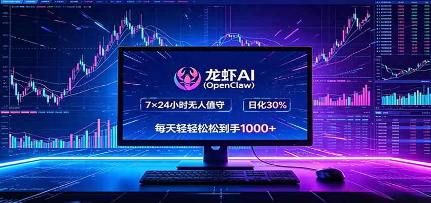 龙虾AI(OpenClaw)全自动挂机，智能操控电脑高效执行任务，每天轻松到手四位数-heixxmi