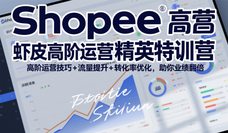 Shopee虾皮高阶运营精英特训营，高阶运营技巧+流量提升+转化率优化，助你业绩翻倍(更新26年5月)-heixxmi