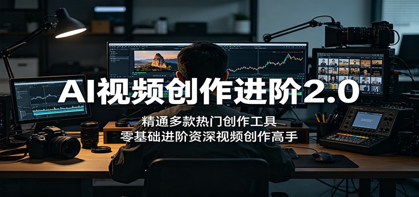 AI视频创作进阶2.0：精通多款热门创作工具，零基础进阶资深视频创作高手-heixxmi