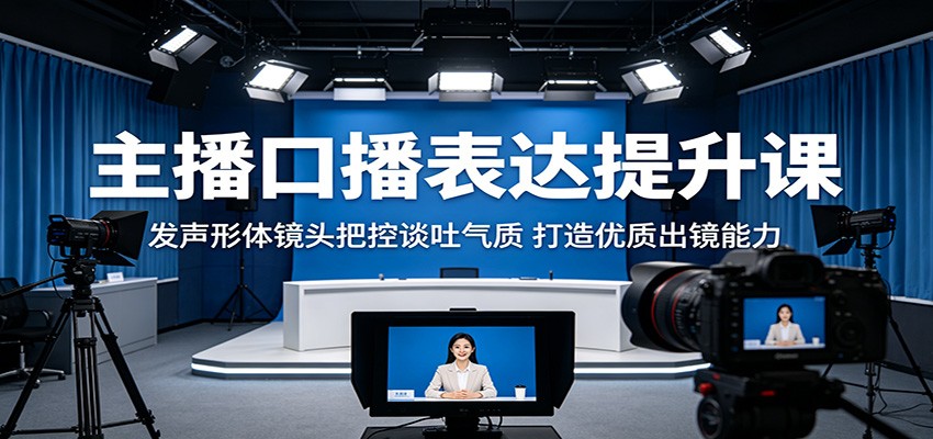 主播口播表达提升课：发声形体镜头把控谈吐气质，打造优质出镜能力-heixxmi
