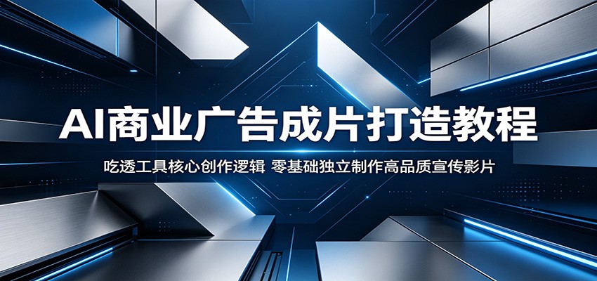 AI商业广告成片打造教程：吃透工具核心创作逻辑，零基础独立制作高品质宣传影片-heixxmi