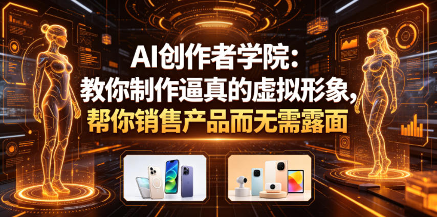 AI创作者学院：教你制作逼真的虚拟形象，帮你销售产品而无需露面【原创双语字幕】-heixxmi
