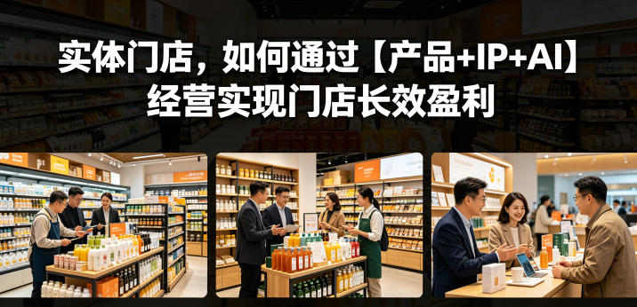 实体门店，如何通过【产品+IP+AI】经营实现门店长效盈利-heixxmi
