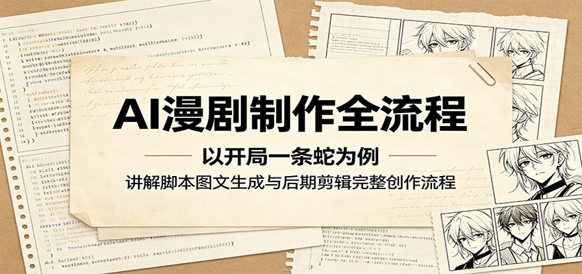 AI漫剧制作全流程：以开局一条蛇为例，讲解脚本图文生成与后期剪辑完整创作流程-heixxmi