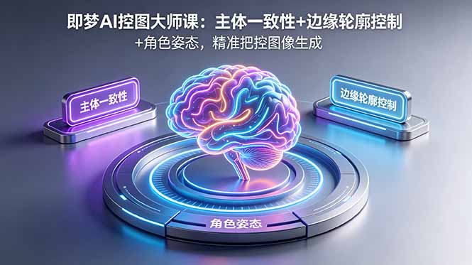 即梦AI控图大师课：主体一致性+边缘轮廓控制+角色姿态，精准把控图像生成-heixxmi