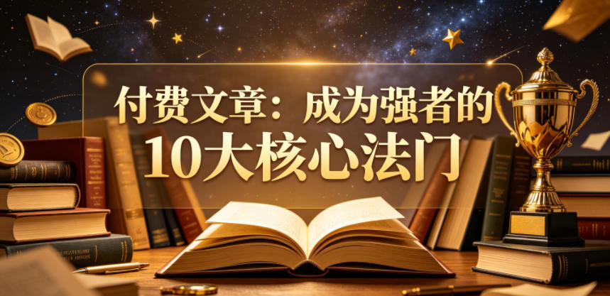 付费文章：成为强者的10大核心法门-heixxmi