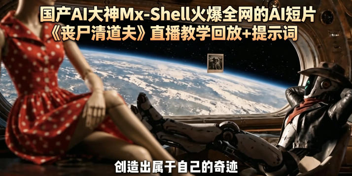 国产AI大神Mx-Shell火爆全网的AI短片《丧尸清道夫》直播教学回放+提示词-heixxmi