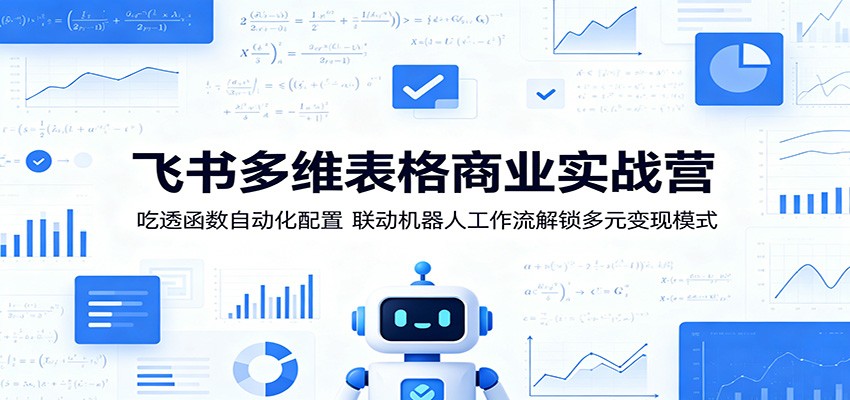 飞书多维表格商业实战营：吃透函数自动化配置，联动机器人工作流解锁多元变现模式-heixxmi