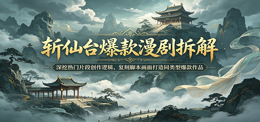 斩仙台爆款漫剧拆解：深挖热门片段创作逻辑，复刻脚本画面打造同类型爆款作品-heixxmi