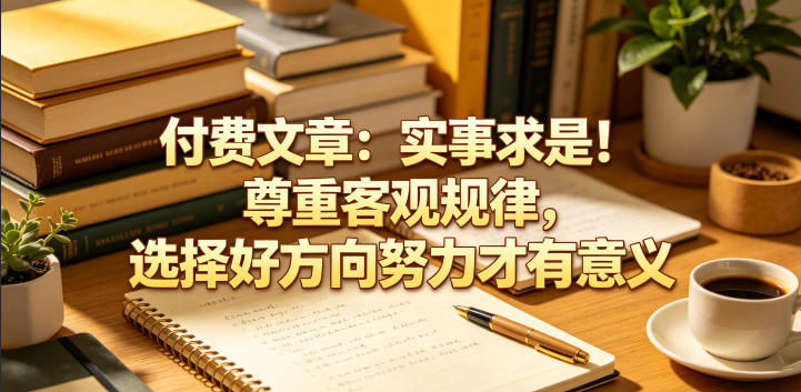 付费文章：实事求是！尊重客观规律，选择好方向努力才有意义-heixxmi