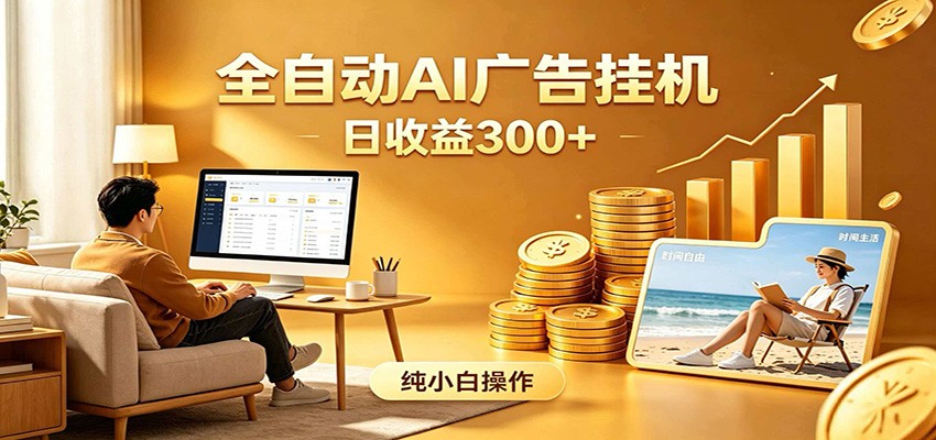 AI风口项目，全程解放双手，后台自动运行赚取收益，每天稳定收益300+-heixxmi