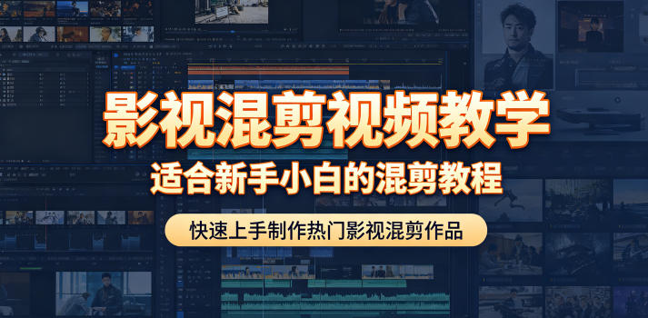 影视混剪视频教学，适合新手小白的混剪教程，快速上手制作热门影视混剪作品-heixxmi