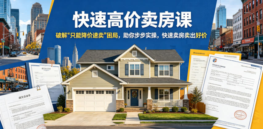 快速高价卖房课，破解“只能降价速卖”困局，助你步步实操，快速卖房卖出好价(更新2026)-heixxmi