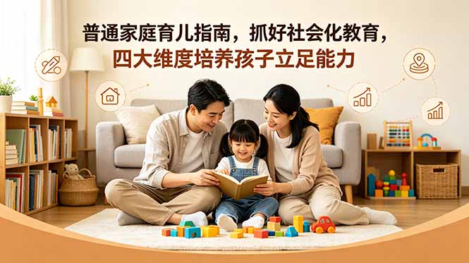 付费文章：普通家庭育儿指南，抓好社会化教育，四大维度培养孩子立足能力-heixxmi