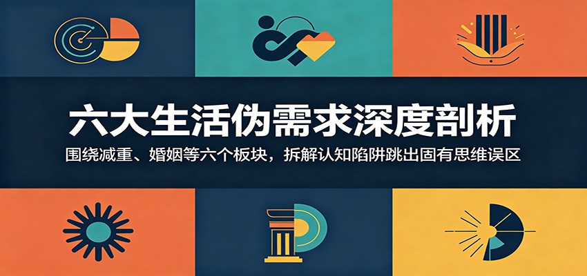 六大生活伪需求深度剖析：围绕减重、婚姻等六个板块，拆解认知陷阱跳出固有思维误区-heixxmi