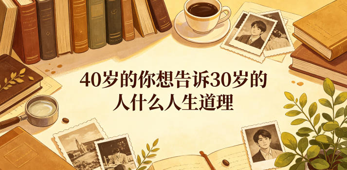 公众号付费文章：40岁的你想告诉30岁的人什么人生道理？-heixxmi