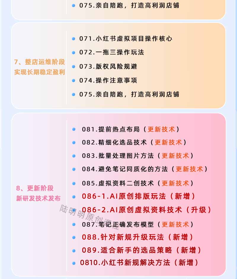图片[4]-小红书虚拟项目特训班9.0，全面拥抱AI，批量产出原创PPT货源，单品/单店纯利润几万到几十W-heixxmi