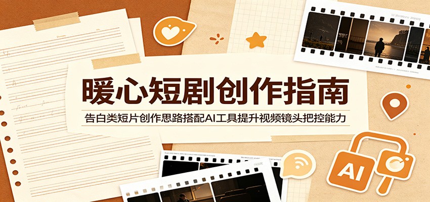 暖心短剧创作指南：告白类短片创作思路搭配AI工具提升视频镜头把控能力-heixxmi