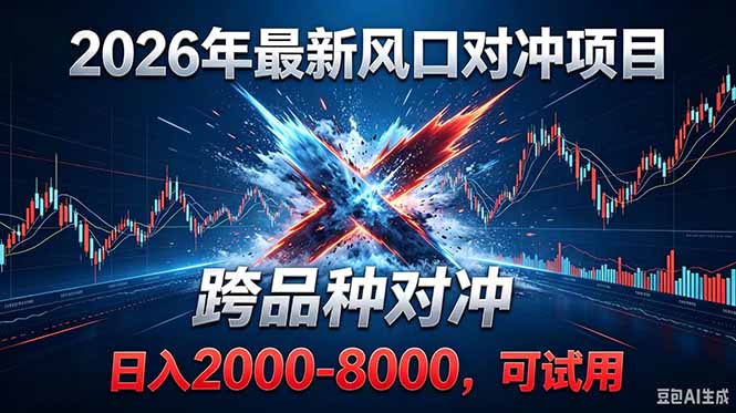 2026创业新风口！最新对冲！跨品种对冲！日收益2000-6000+-heixxmi