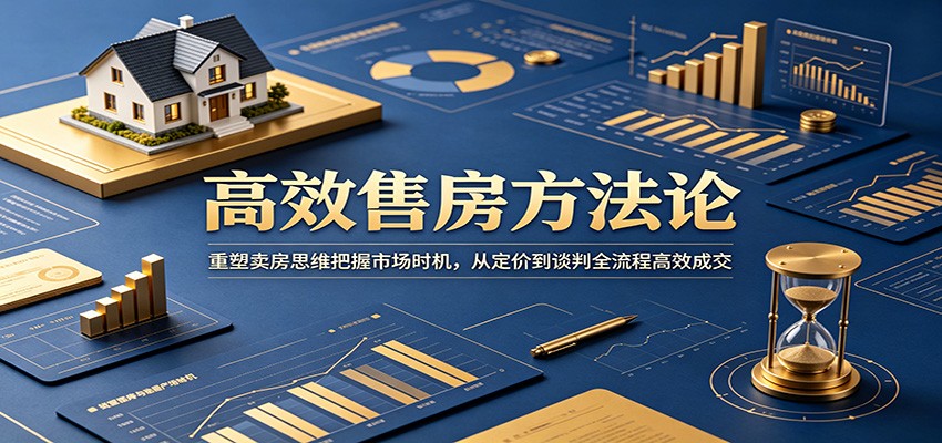 高效售房方法论：重塑卖房思维把握市场时机，从定价到谈判全流程高效成交-heixxmi