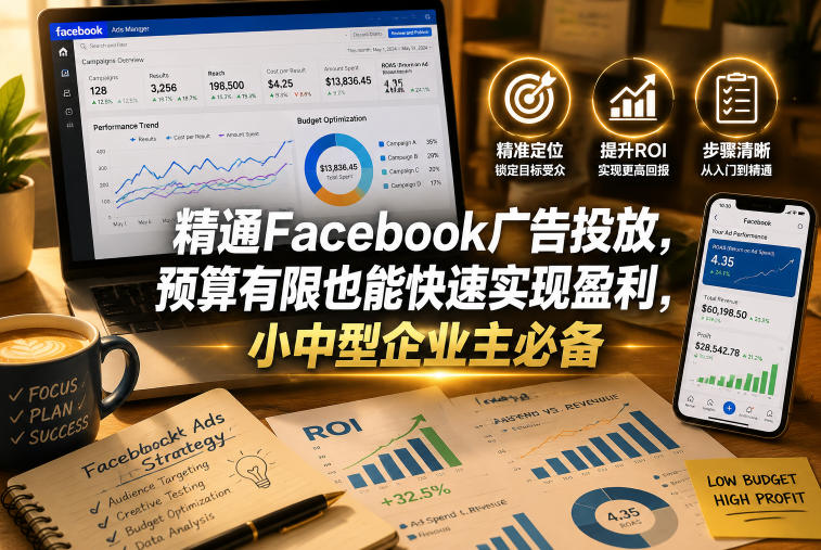 精通Facebook广告投放，预算有限也能快速实现盈利，小中型企业主必备【原创双语字幕】-heixxmi