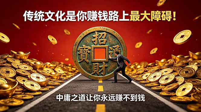 付费文章：传统文化是你赚钱路上最大障碍！中庸之道让你永远赚不到钱-heixxmi